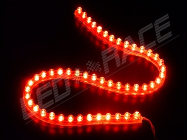 Bande LED rouge 12V 60LED/m étanche 2m50