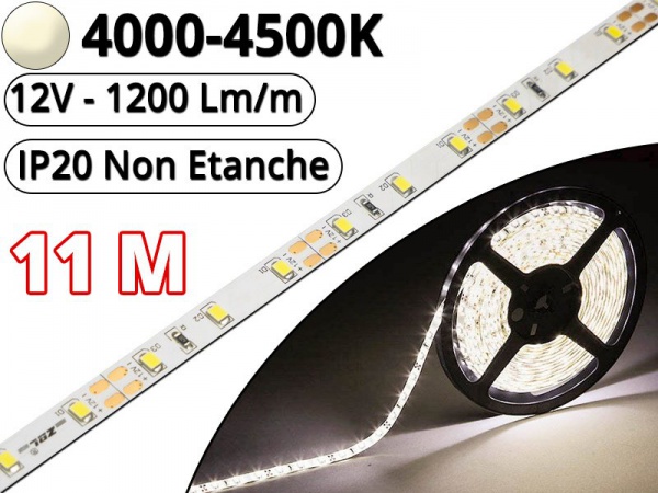 Réglette LED Plate Profilé aluminium-20x8mm-Couleur Noire